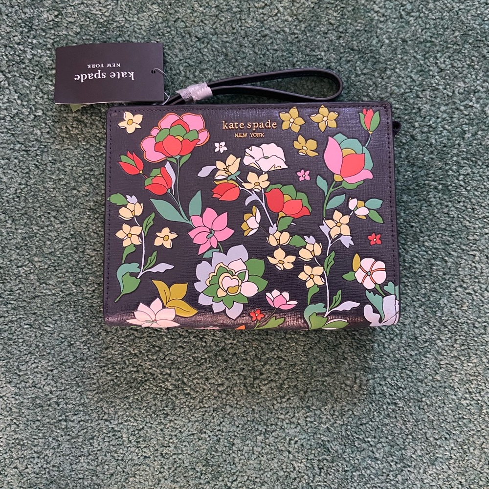 Kate Spade Multicolor Floral Pouch